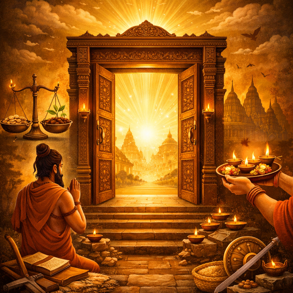 कर्म से ही कृपा का द्वार खुलता है