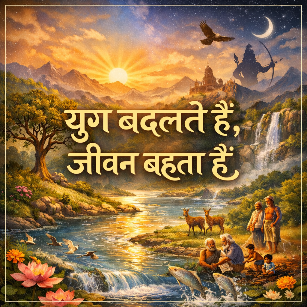युग बदलते हैं, जीवन बहता है