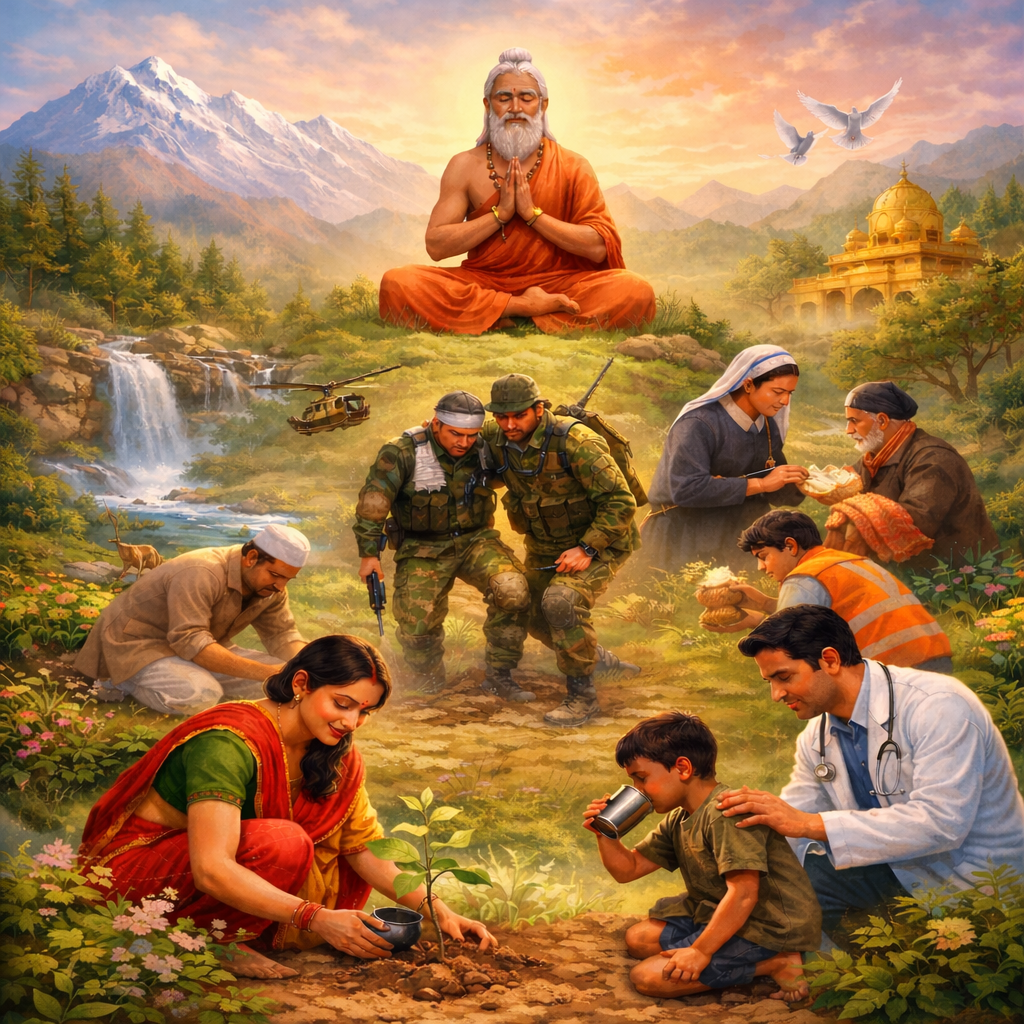 धरती की सेवा और मानवता की रक्षा ही ईश्वर की पूजा है